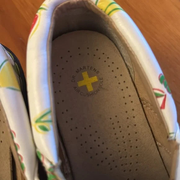 Dr. Martens White Fruit Print Clogs - Picture 5 of 5